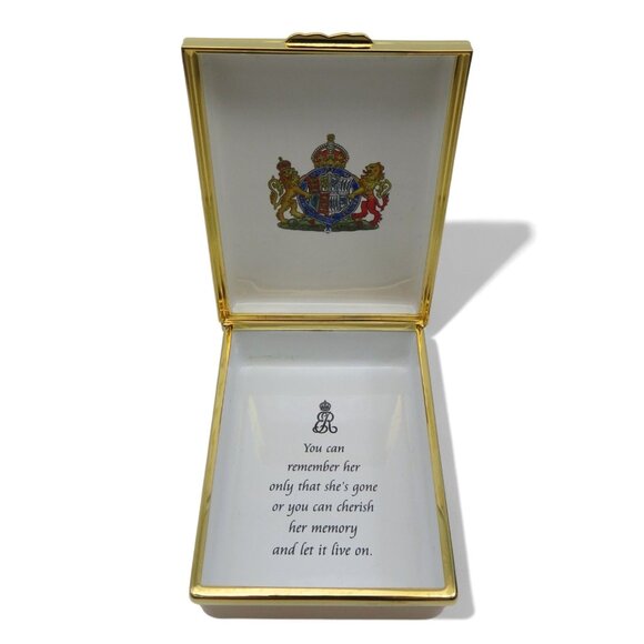 HALCYON DAYS Queen Elizabeth The Queen Mother Limited Edition Box #280 Enamel - Picture 4 of 9